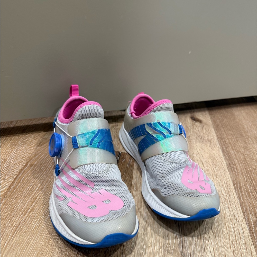 New Balance Kids' Sneakers in Gray, Pink, and Blue